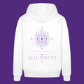Good Vibes Soularis Unisex Hoodie „Alignment“ - Weiß